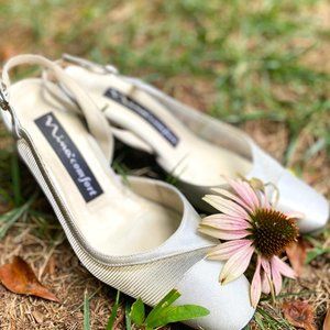 Sliver Small Heeled Nina Shoes